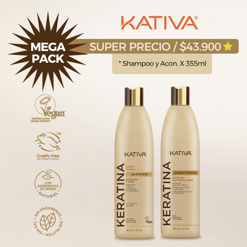 Mega Pack Shampoo y Acondicionador x 355ml
