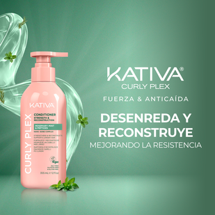 Acondicionador  Kativa Curly Plex Rosemary Mint & Peptides
